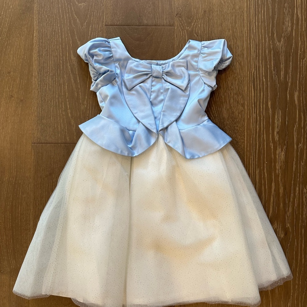 NWT Janie and Jack Disney Cinderella  Dress with sparkling tulle